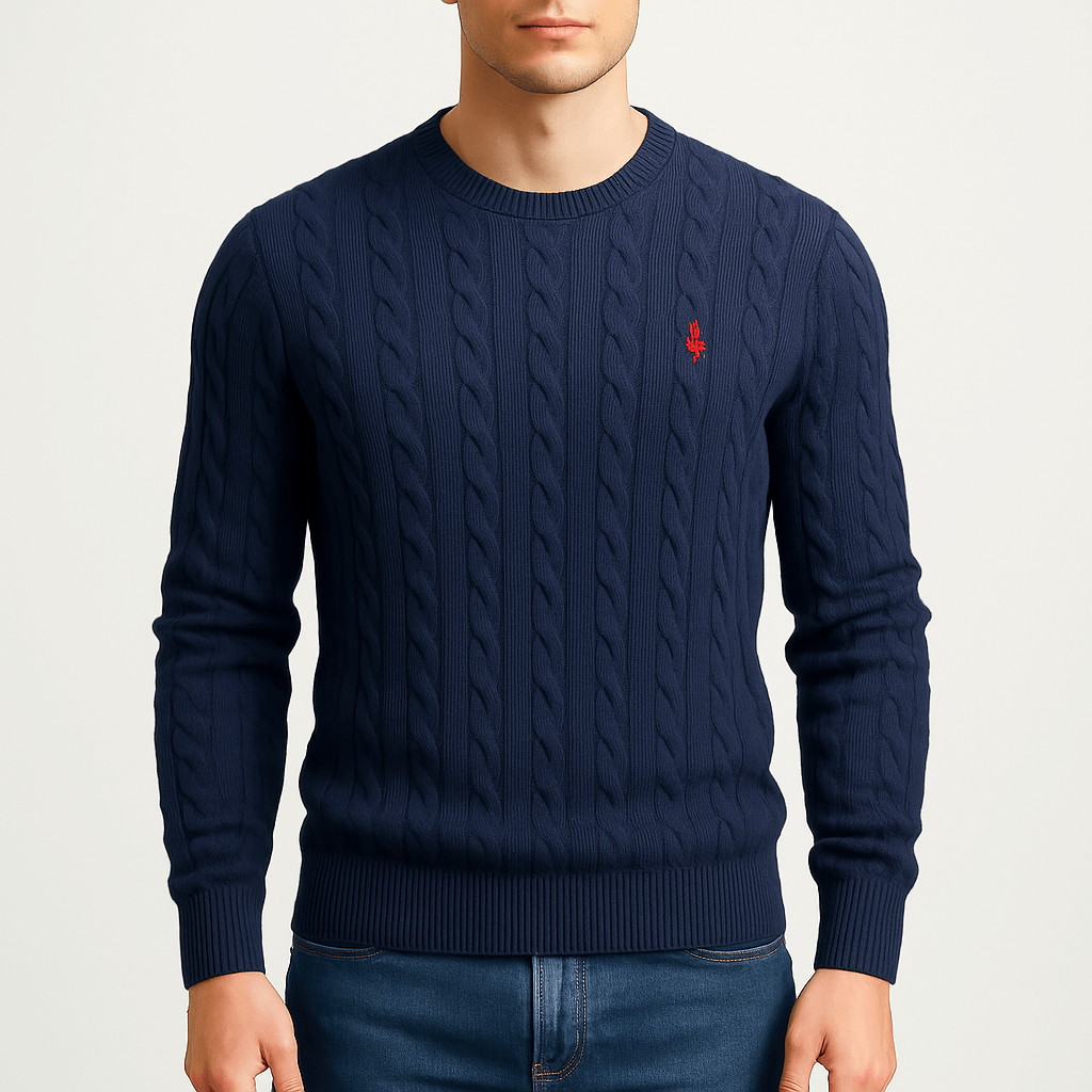 Luminovi | Cable Knit Sweatshirt