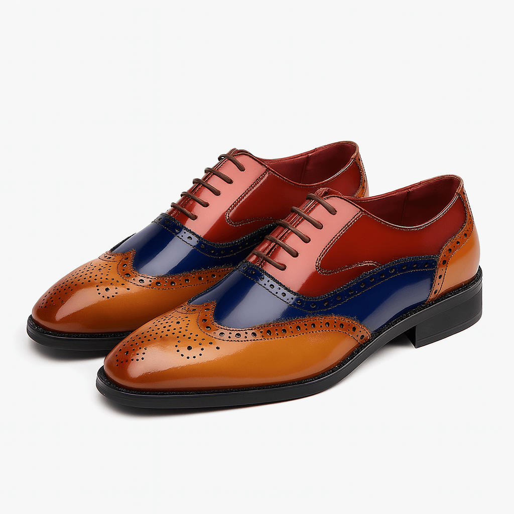 Luminovi | Cambridge Patent Brogue Dress Shoes