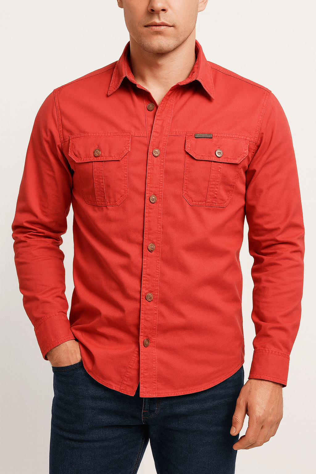 Luminovi | Classic Collar Shirt-Shirt