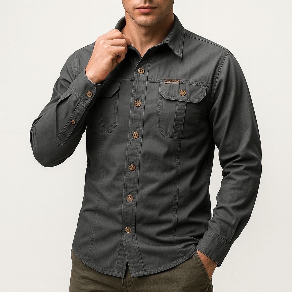 Luminovi | Classic Collar Shirt-Shirt