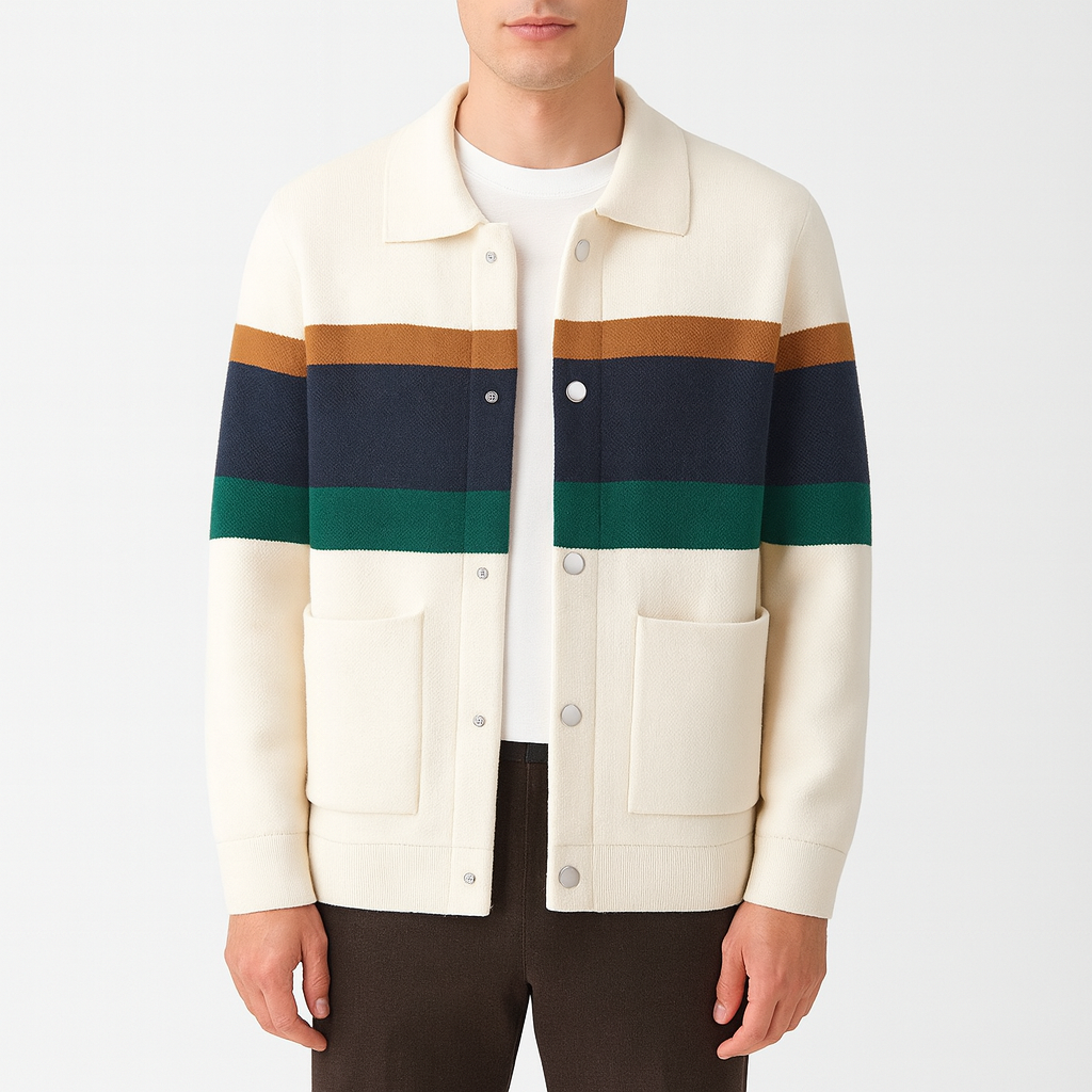 Luminovi | Cotton Blend Cardigan-Cardigans