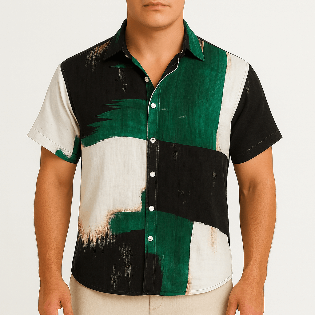 Luminovi | Cotton Button-Up Shirt