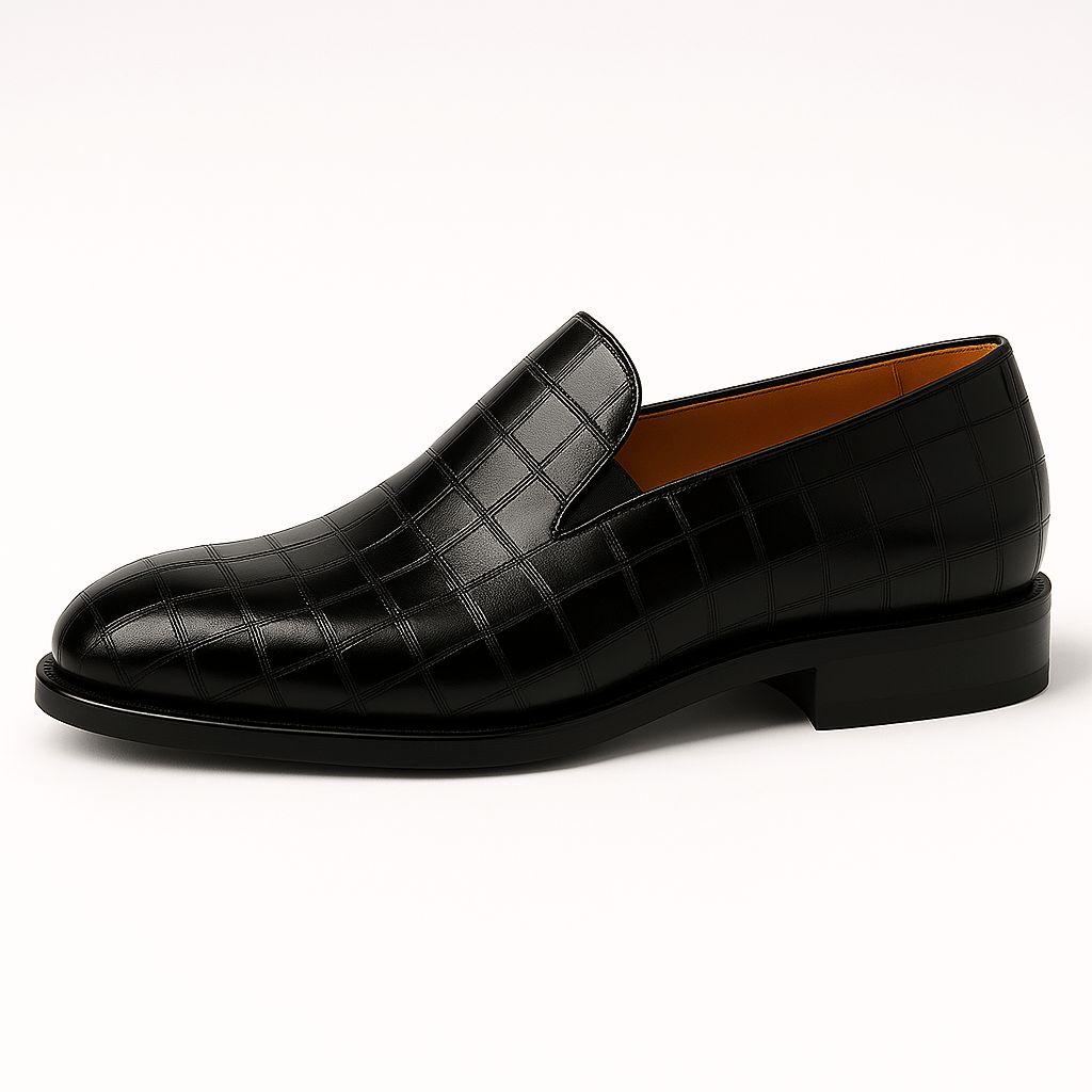 Luminovi | Croc-Embossed Leather Loafers