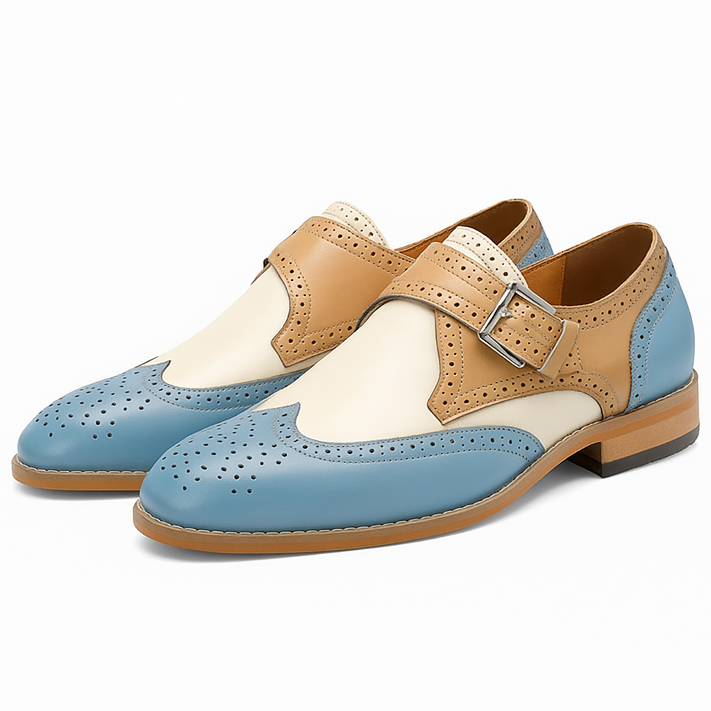Luminovi | Ferrano Monk Strap Dress Shoes