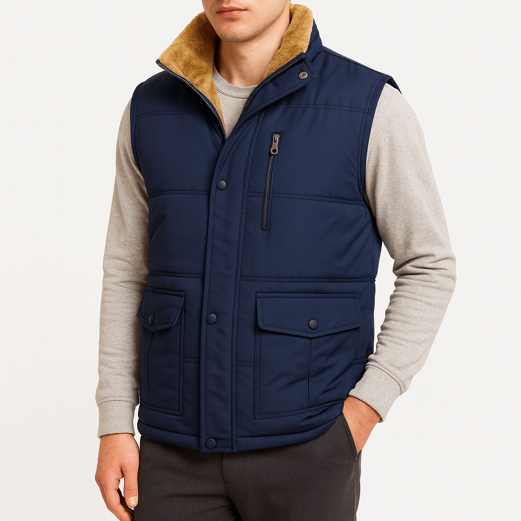 Luminovi | Fleece-Lined Winter Vest-Vest