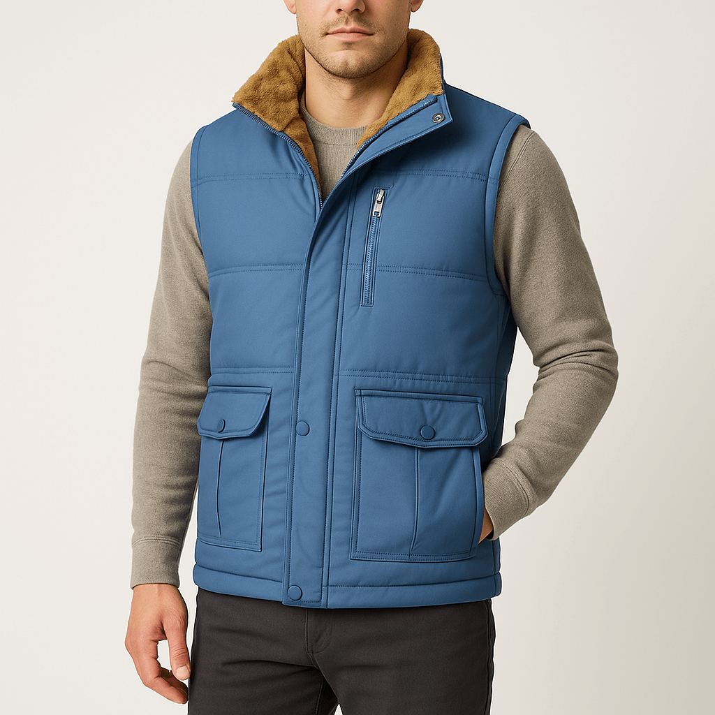 Luminovi | Fleece-Lined Winter Vest-Vest