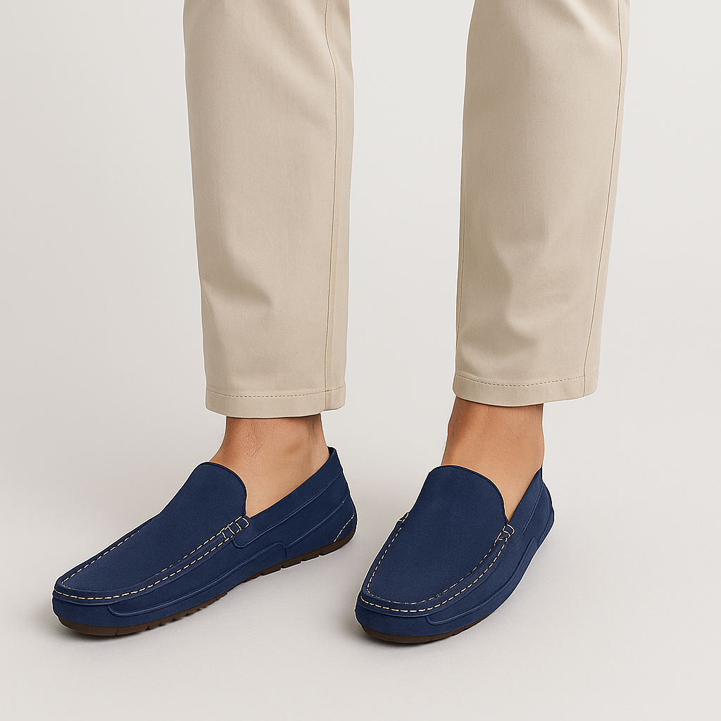Luminovi | Francesco Suede Leather Loafers