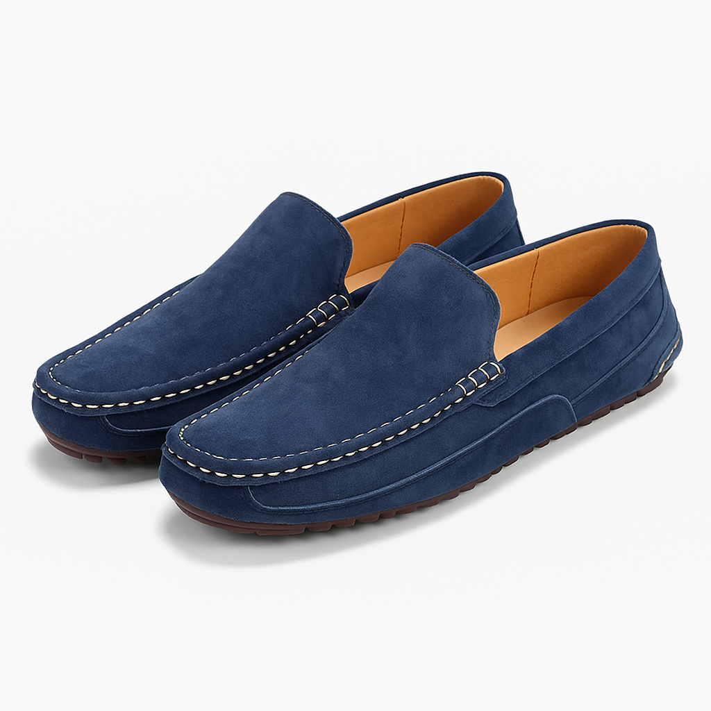Luminovi | Francesco Suede Leather Loafers