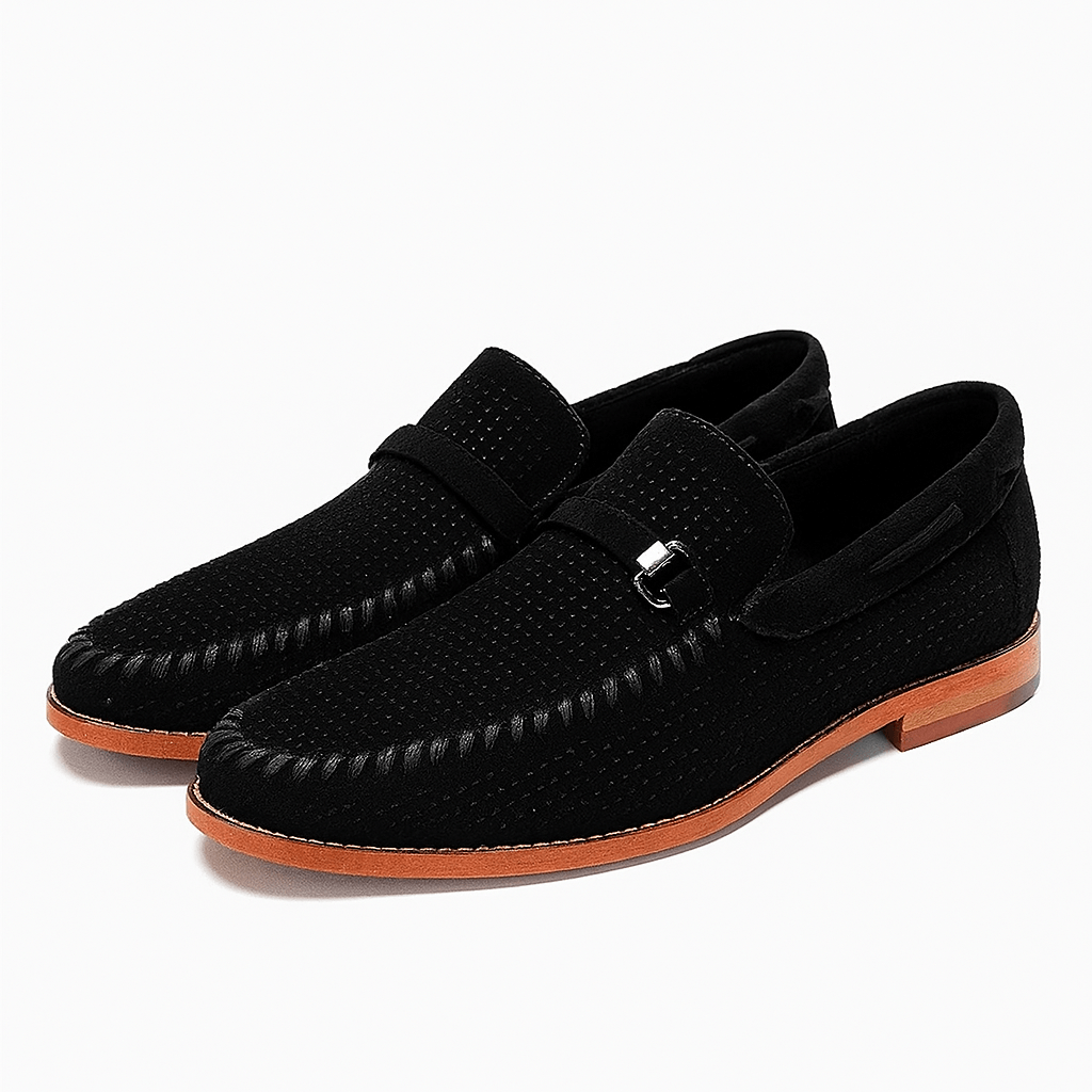 Luminovi | Hollow Suede Moccasins