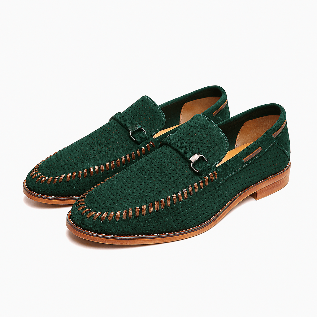 Luminovi | Hollow Suede Moccasins