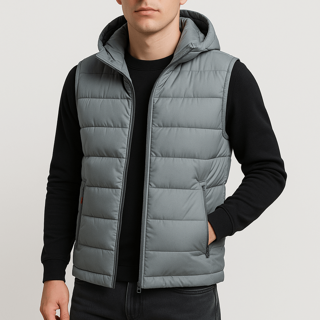 Luminovi | Hooded Puffer Vest-Vest
