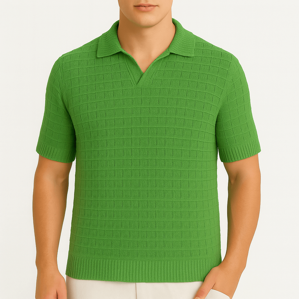 Luminovi | Italian Knitted Polo Shirt