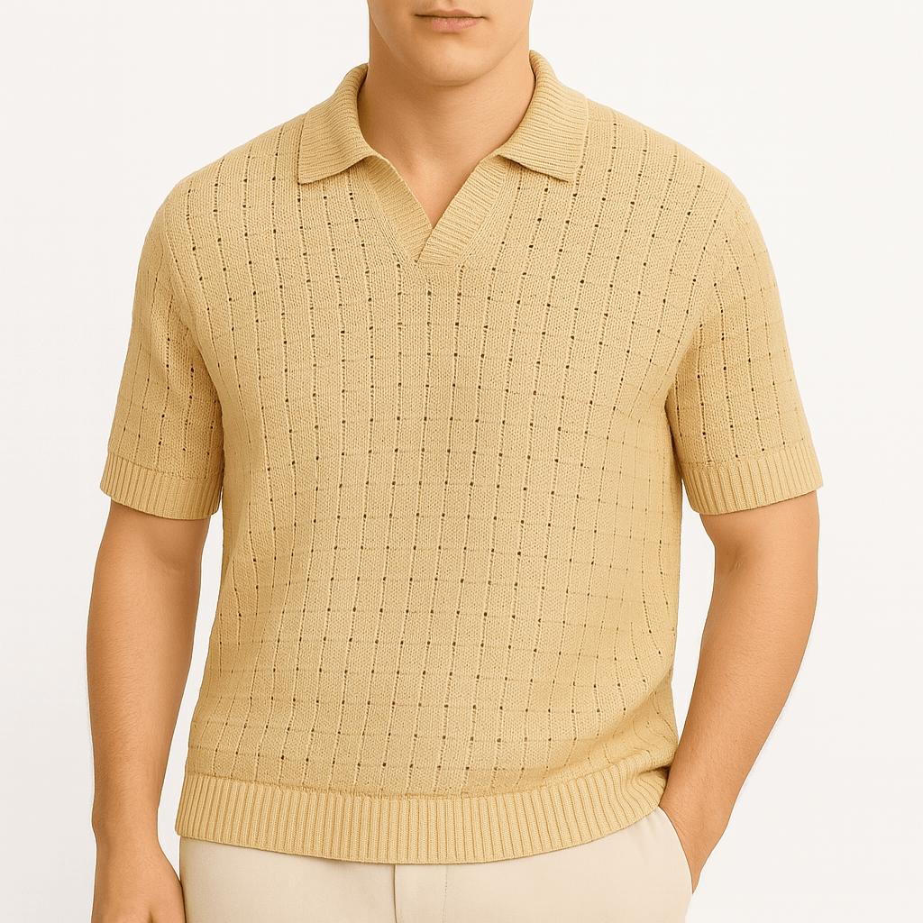 Luminovi | Italian Knitted Polo Shirt