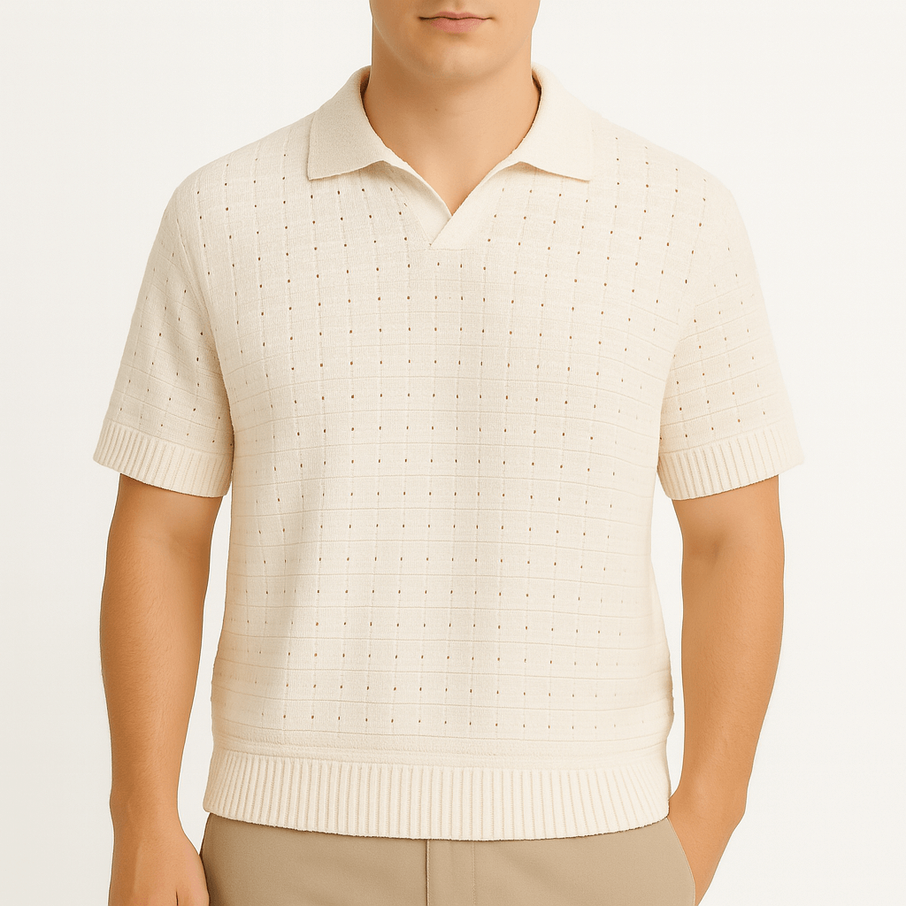 Luminovi | Italian Knitted Polo Shirt