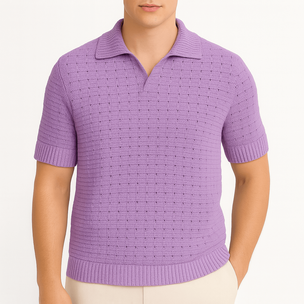 Luminovi | Italian Knitted Polo Shirt