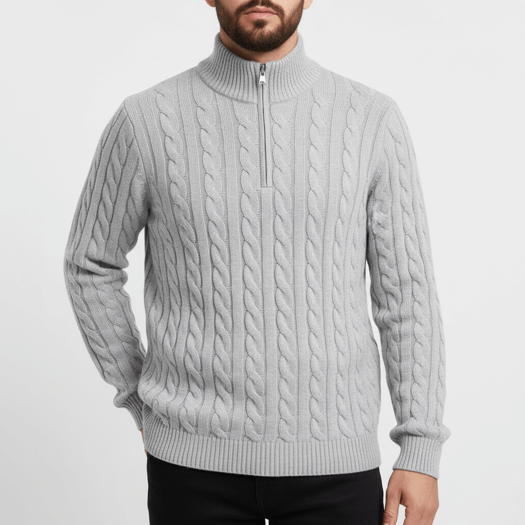 Luminovi | Knit Pullover Sweater-Sweater