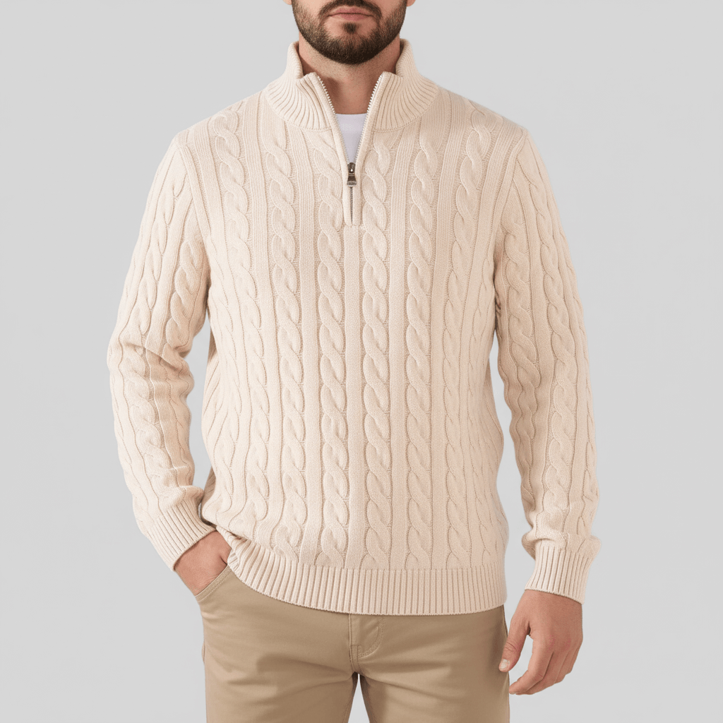 Luminovi | Knit Pullover Sweater-Sweater