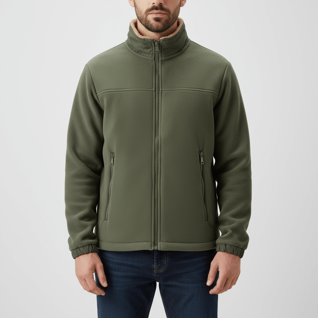 Luminovi | Knitted Zip Cardigan-Cardigan