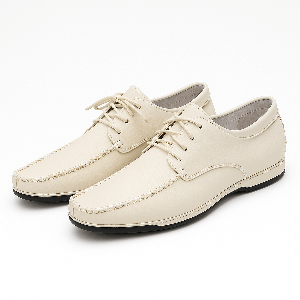 Luminovi | Lace-Up Leather Loafers