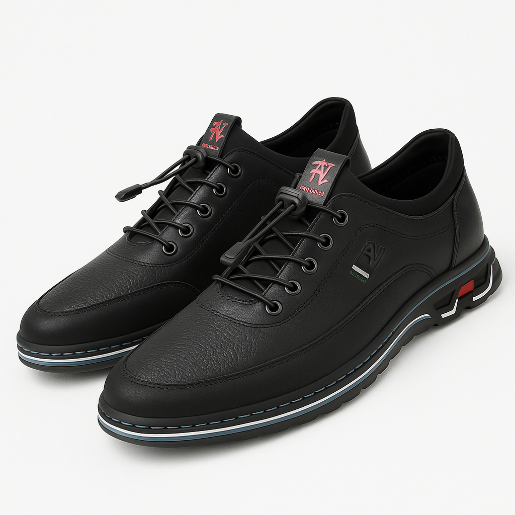 Luminovi | Leather Low-Top Sneakers-