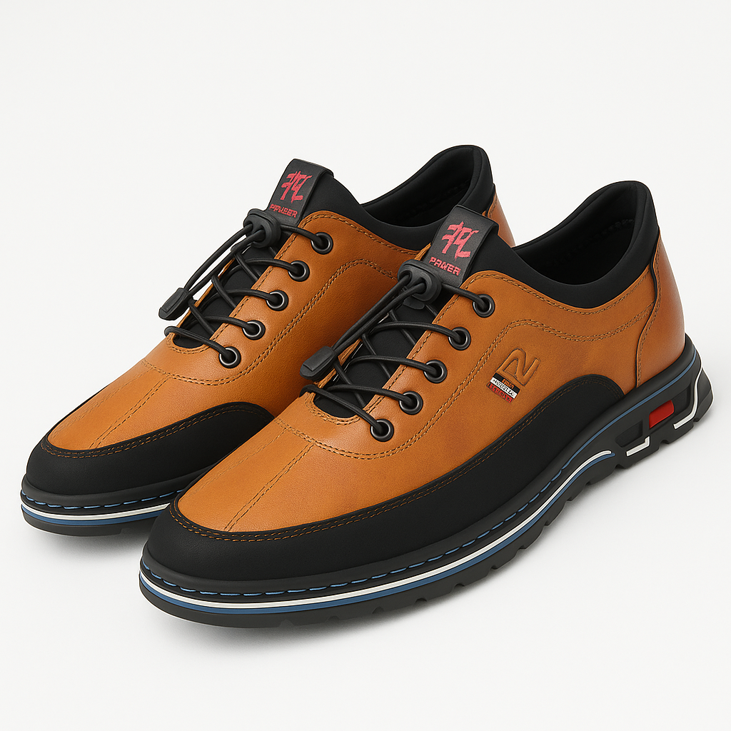 Luminovi | Leather Low-Top Sneakers-