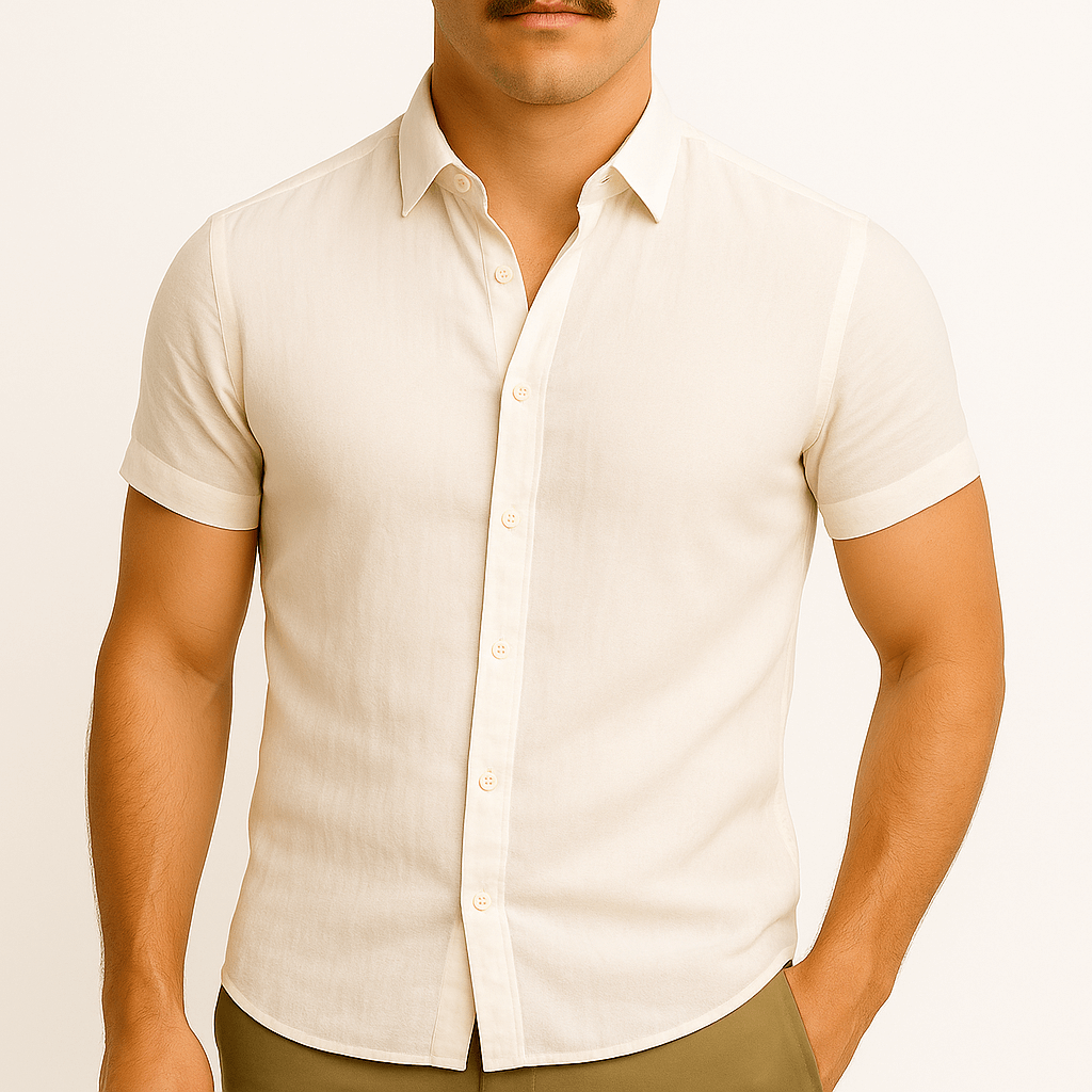 Luminovi | Lightweight Linen Polo Shirt