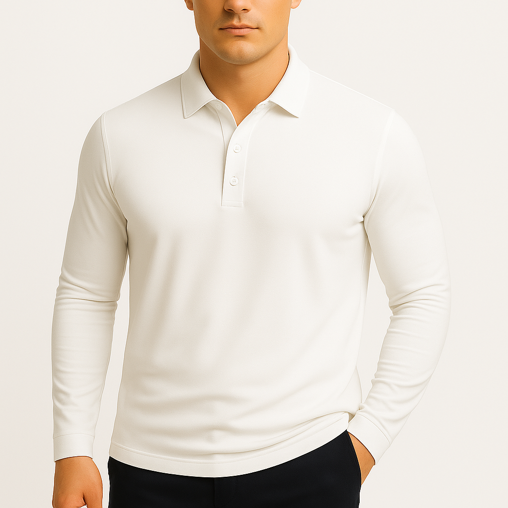 Luminovi | Lightweight Long Sleeve Polo Shirt