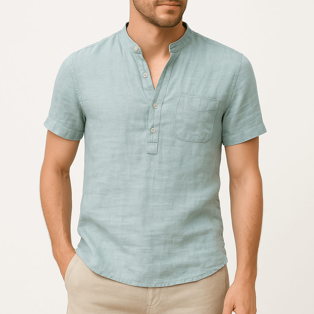 Luminovi | Linen Short Sleeve Shirt