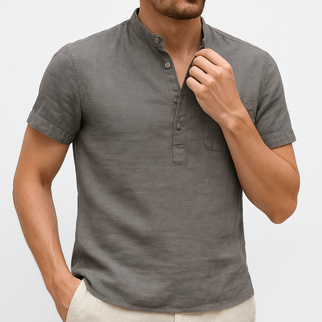 Luminovi | Linen Short Sleeve Shirt