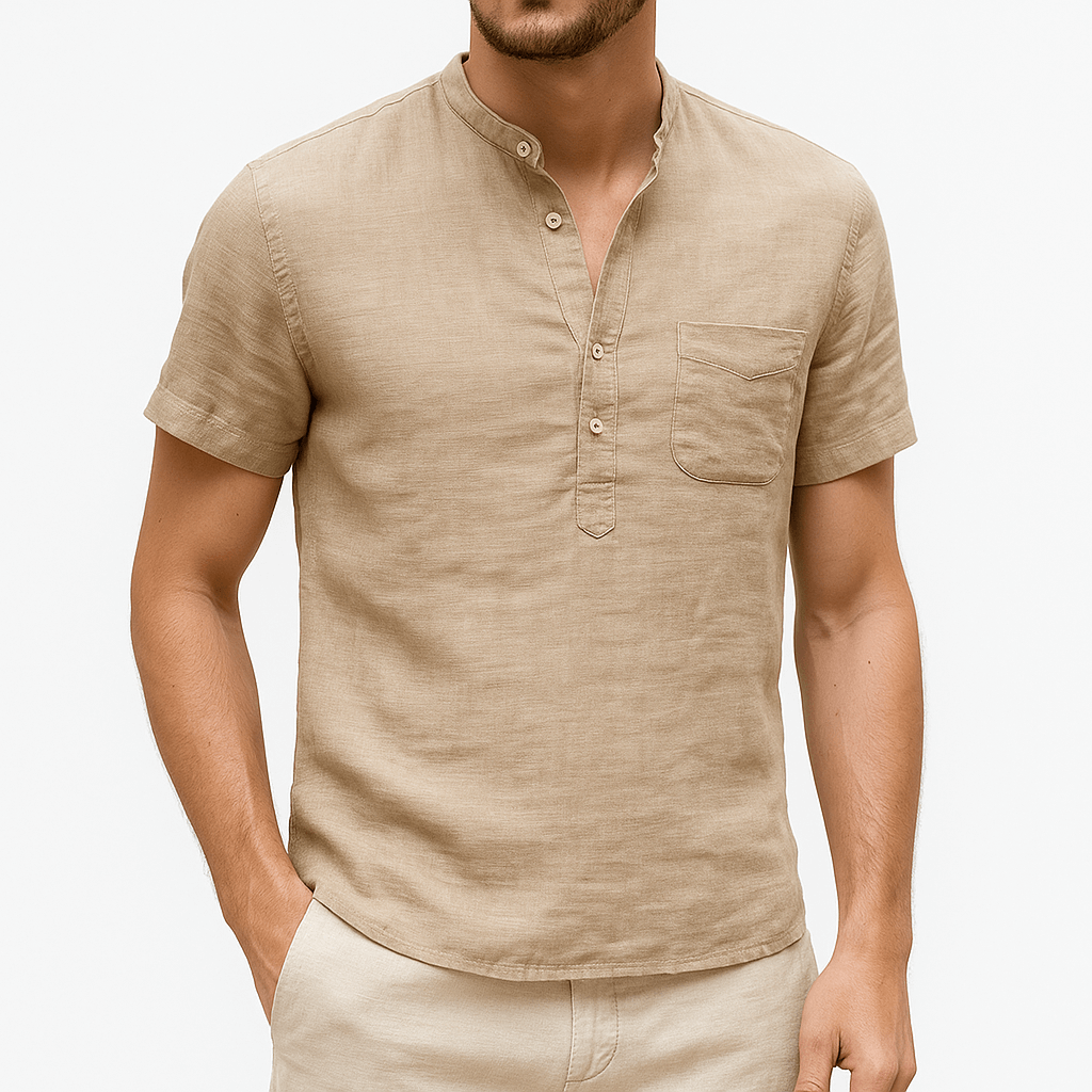 Luminovi | Linen Short Sleeve Shirt