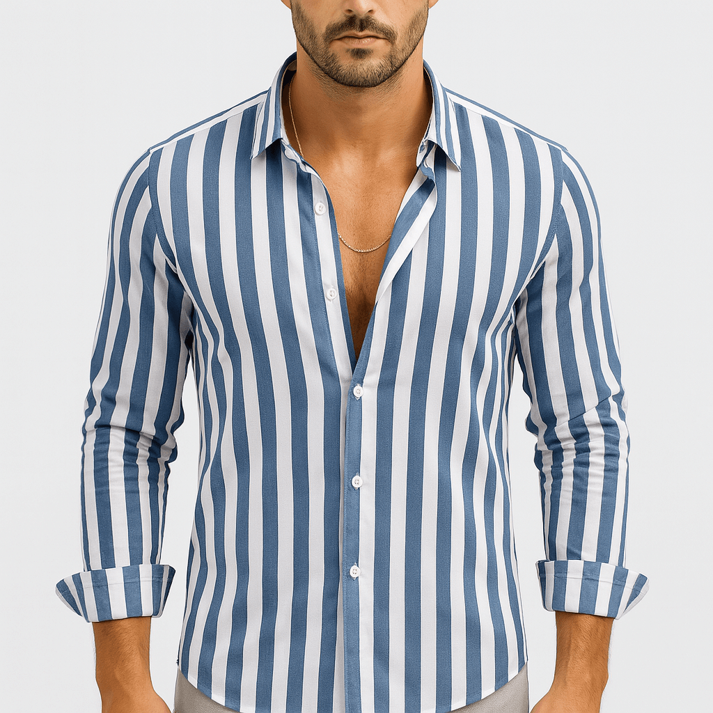 Luminovi | Linen Stripe Summer Shirt