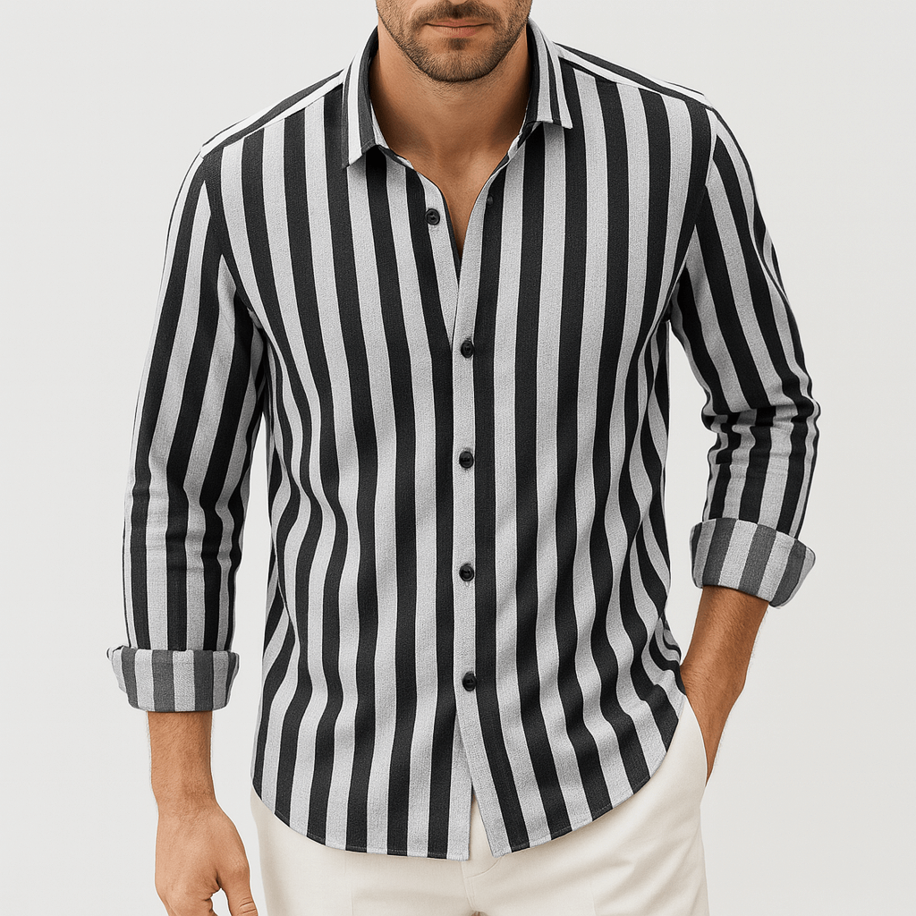 Luminovi | Linen Stripe Summer Shirt