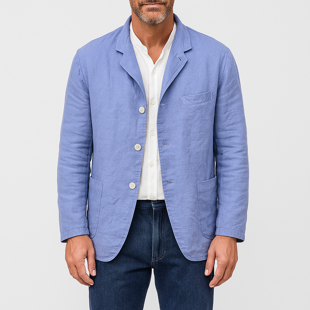 Luminovi | Linen Tailored Blazer-Jacket
