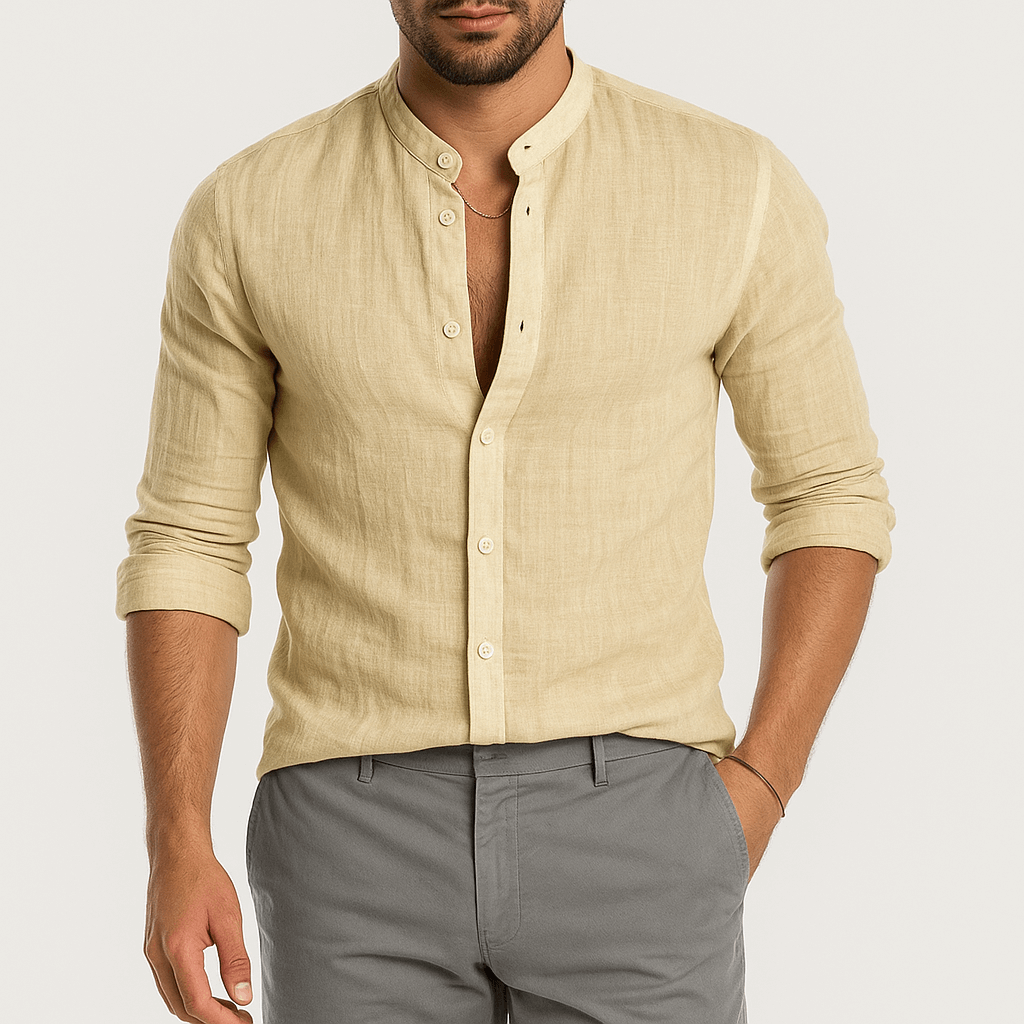 Luminovi | Long Sleeve Linen Shirt