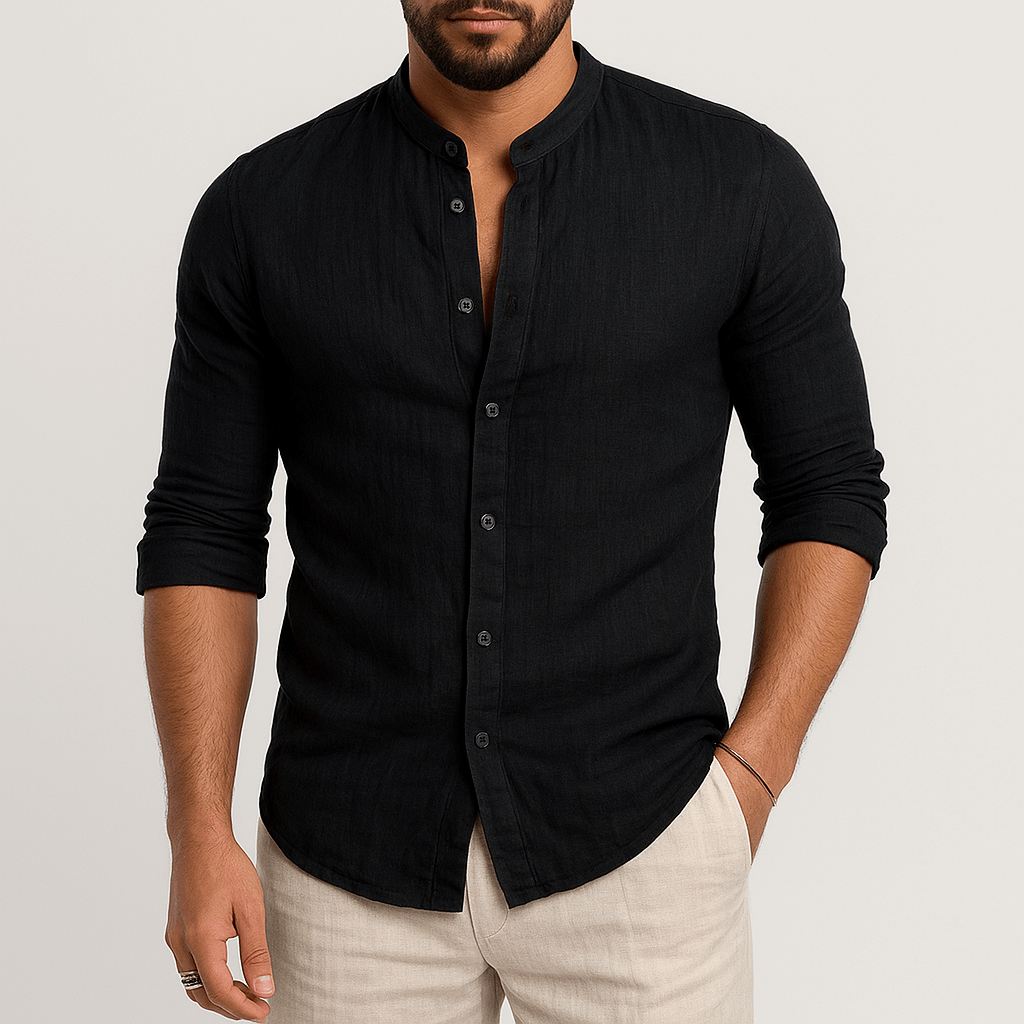 Luminovi | Long Sleeve Linen Shirt