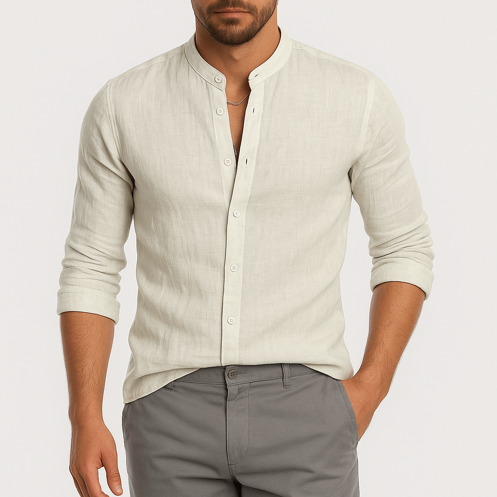 Luminovi | Long Sleeve Linen Shirt