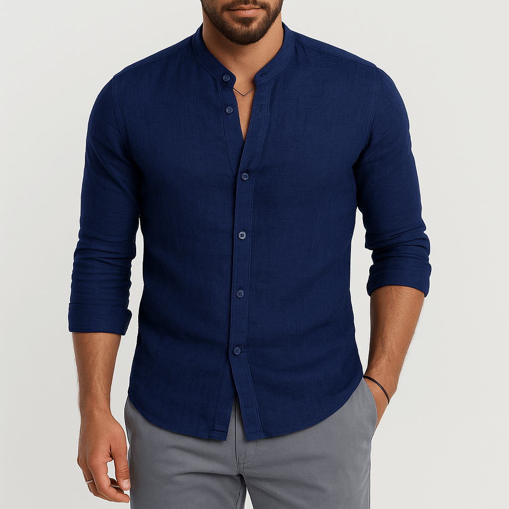 Luminovi | Long Sleeve Linen Shirt