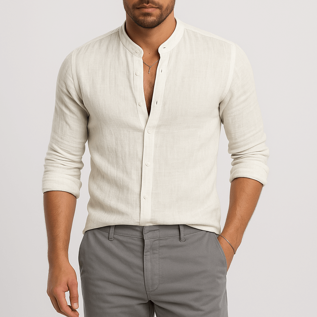 Luminovi | Long Sleeve Linen Shirt