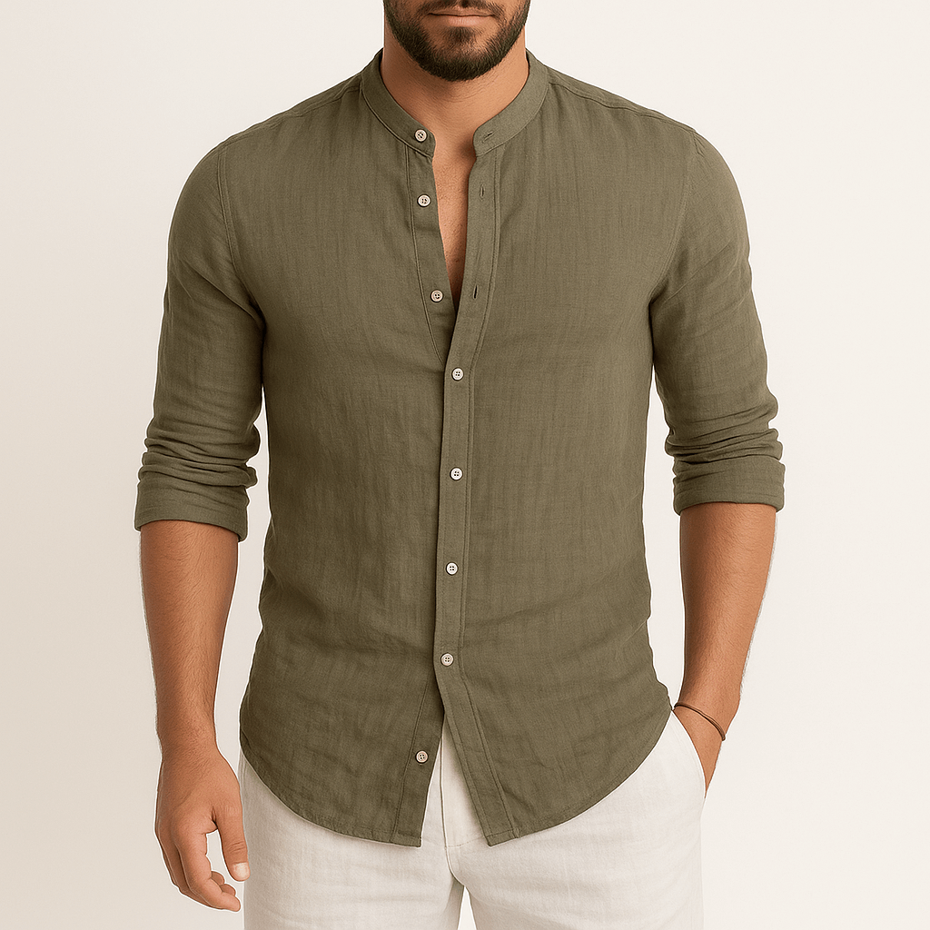 Luminovi | Long Sleeve Linen Shirt