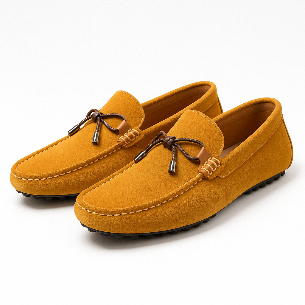 Luminovi | Low-Profile Suede Loafers