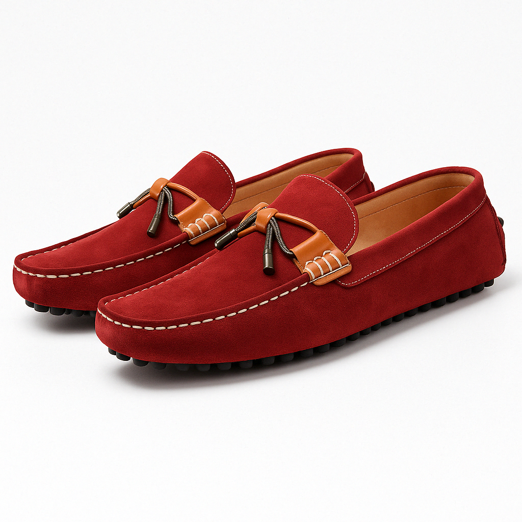 Luminovi | Low-Profile Suede Loafers