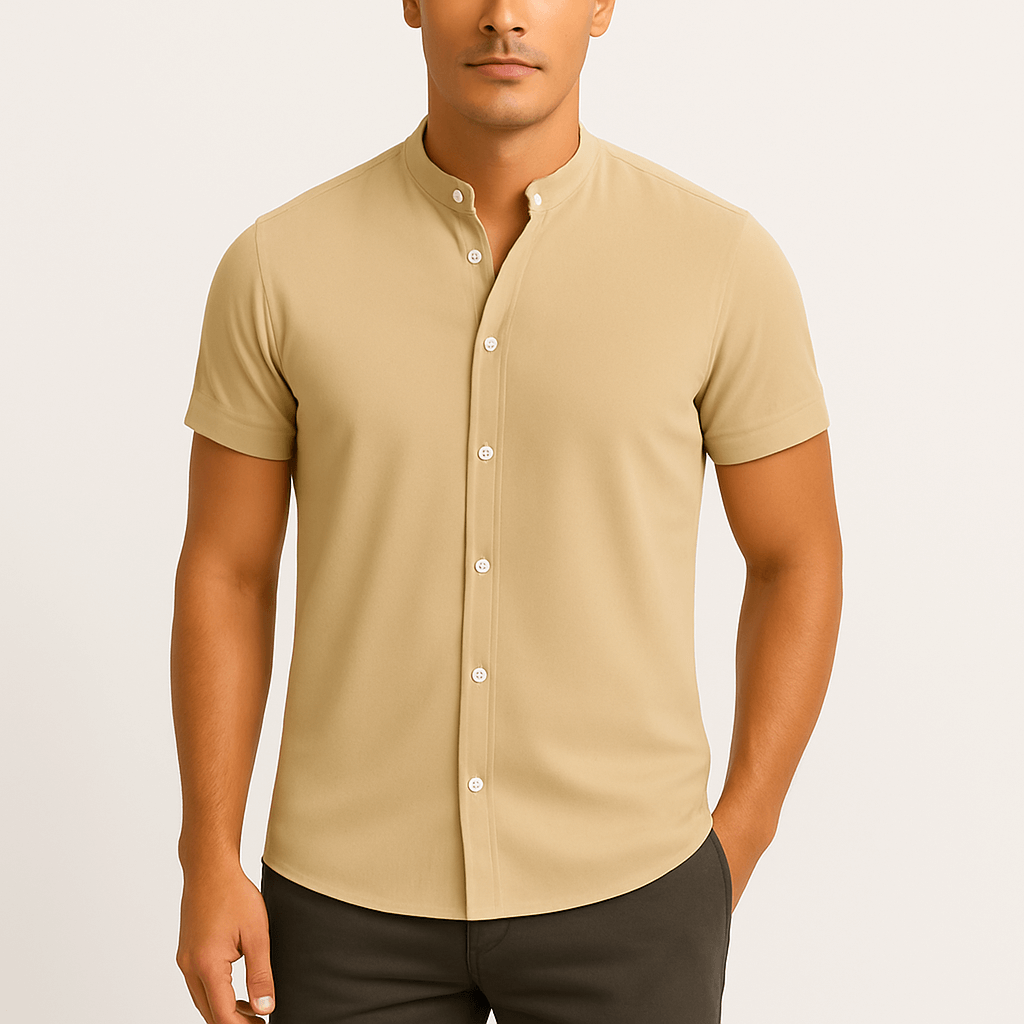 Luminovi | Mandarin Collar Shirt