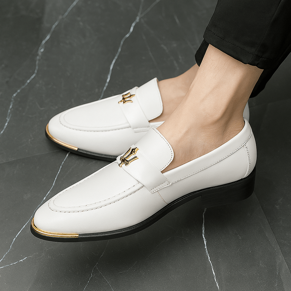 Luminovi | Pointed Slip-On Loafers