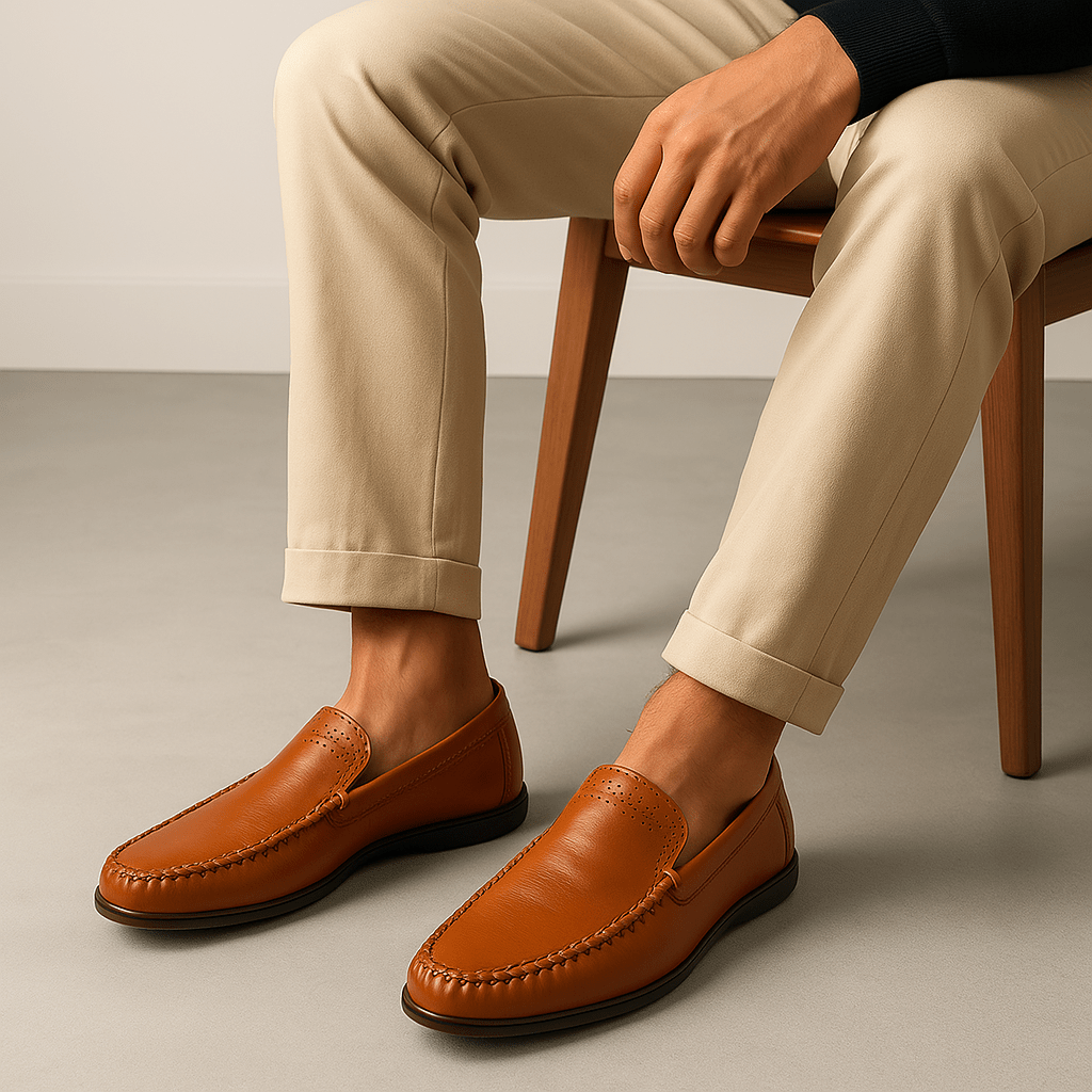 Luminovi | Polished Leather Formal Loafers
