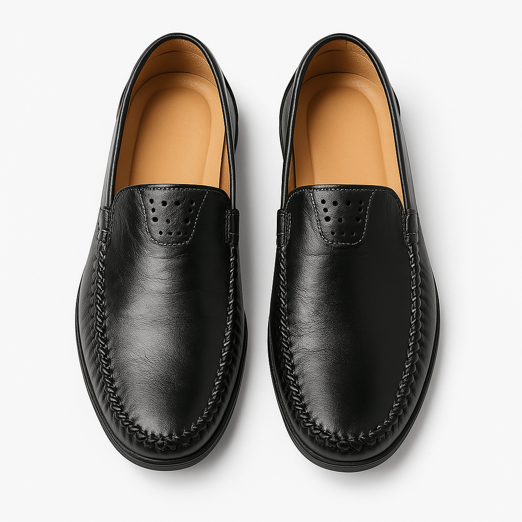 Luminovi | Polished Leather Formal Loafers