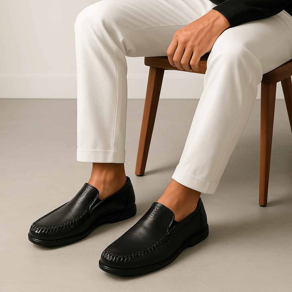Luminovi | Polished Leather Formal Loafers