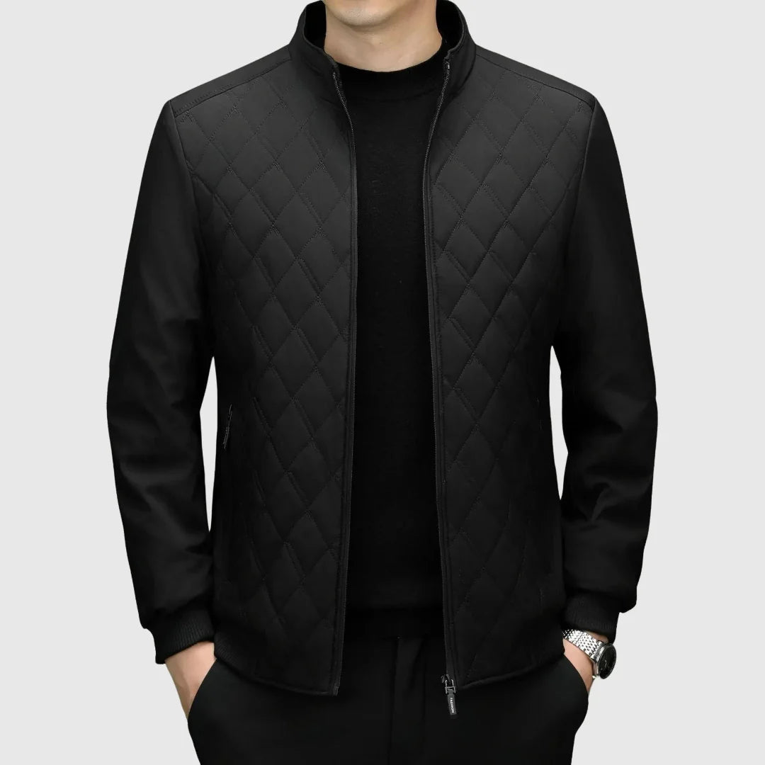 Luminovi | Quilted Bomber Jacket-Jacket