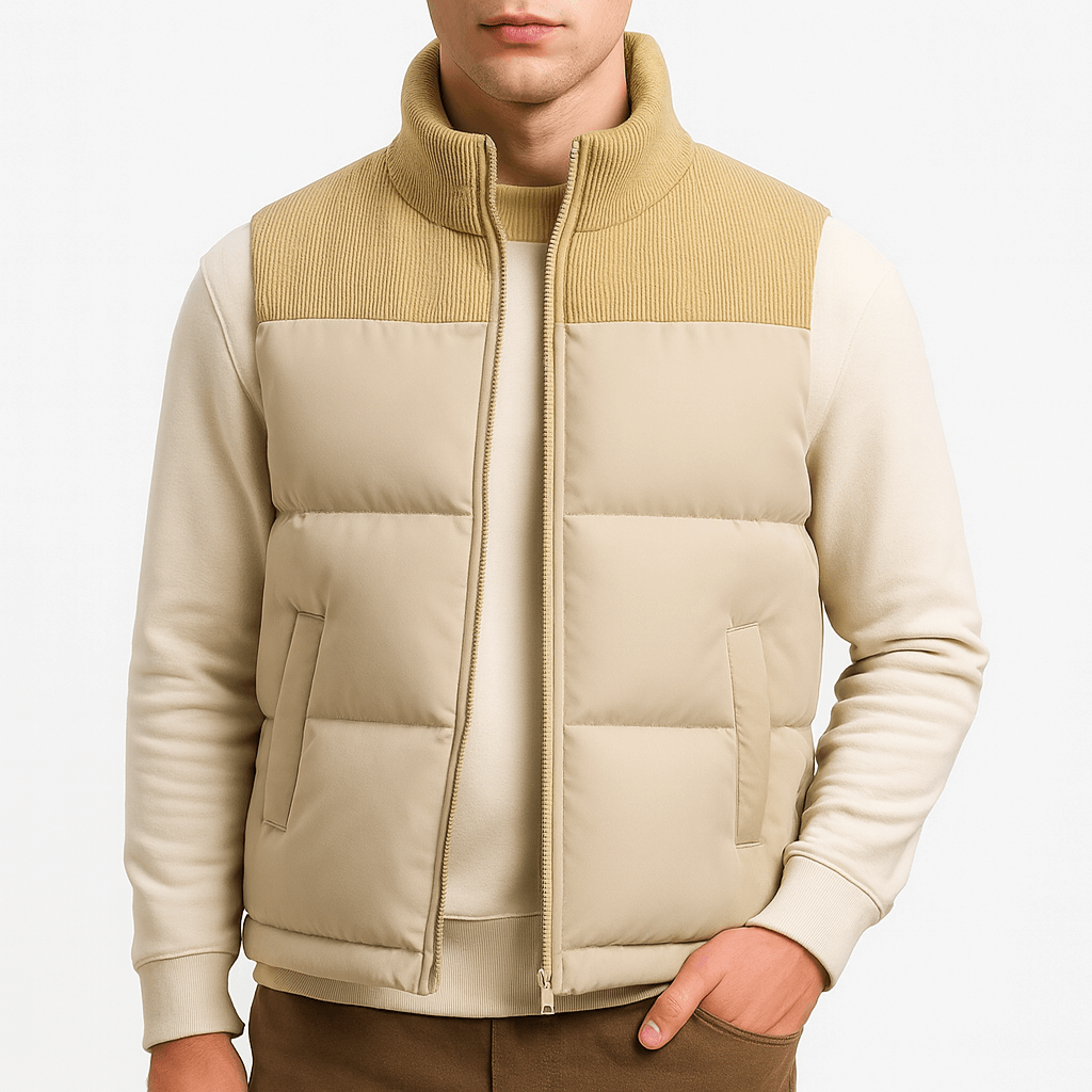Luminovi | Quilted Vest Jacket-Vest