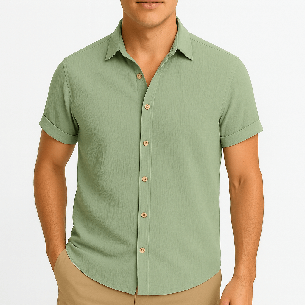 Luminovi | Relaxed Fit Short Collared Shirt
