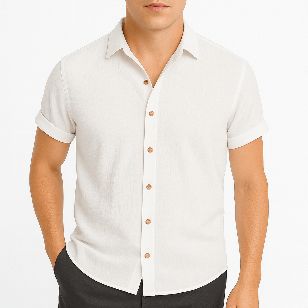 Luminovi | Relaxed Fit Short Collared Shirt
